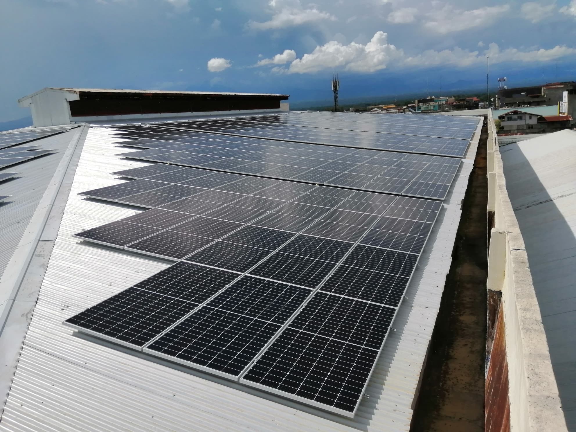 Rooftop solar array on a retail facility in Ozamiz, Misamis Occidental